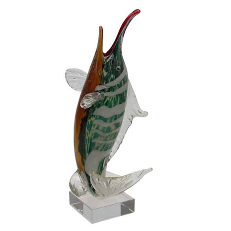 Glass Swordfish 29cm Eliassen Home And Garden Pleasure