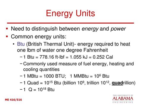 PPT - Basic Energy Units, Terms and Calculations PowerPoint ...