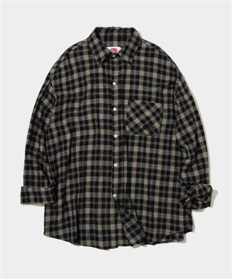 MUSINSA公式 SOME PLACE Unisex Tartan Check Pattern Boxy Overfit Cotton