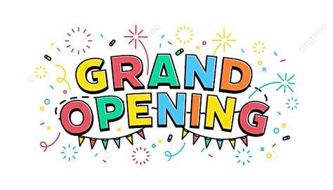 Grand Openings Clipart PNG Images, Grand Opening Banner Template ...