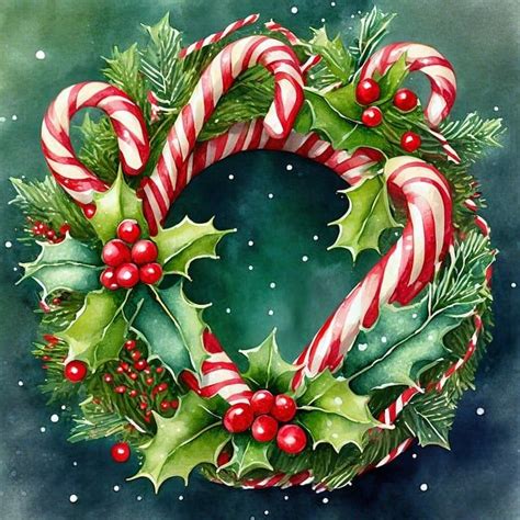 Candy Cane Wreath Art Pictures Photos And Images For Facebook Tumblr