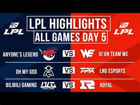 Lpl Highlights All Games Day Lpl Spring Esports Clips