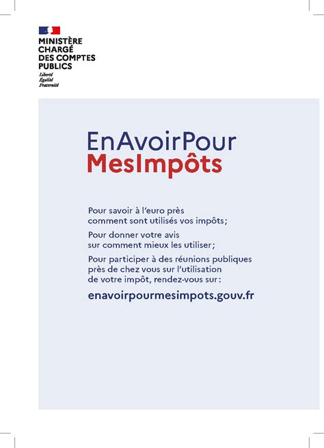 Campagne de communication En avoir pour mes impôts Mairie de