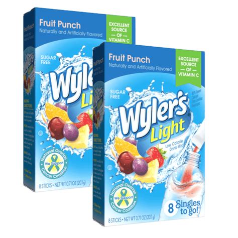 Wyler's Light Singles To Go Powder Packets, Fruit Punch Flavor Water ...