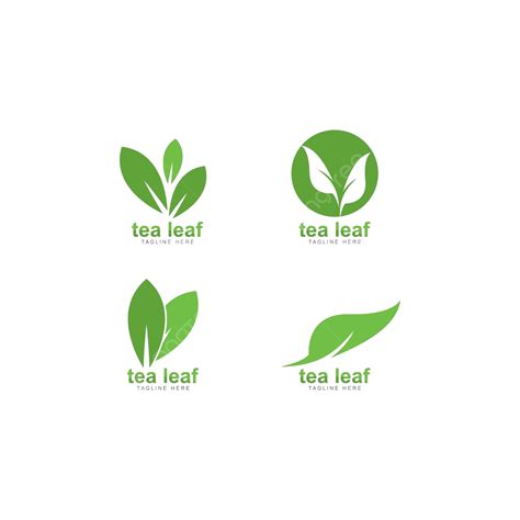Tea Leaf Logo Vector Icon Illustration Template Restaurant Logo Vector ...