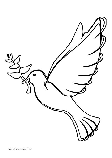 Dove Of Peace Coloring Page Wecoloringpage Hot Sex Picture