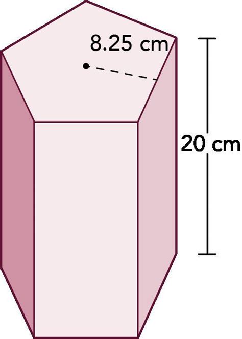 El Prisma Pentagonal Que Se Muestra Tiene Un Volumen De 4 950 Cm3