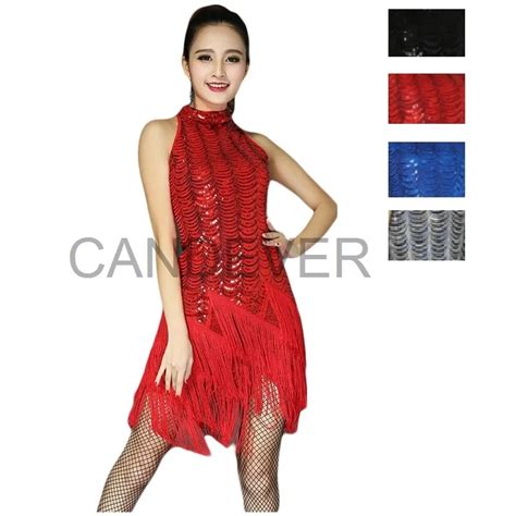 New 2022 Latin Dance Dress Women Girls Lady New Sexy Fringe Salsa