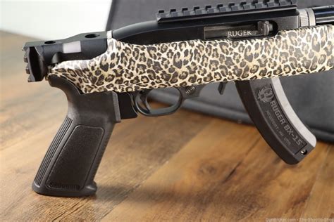 Ruger Charger Lite Takedown Pistol 22lr 15rd Threaded Cheetah Print 4939 Td Semi Auto Pistols