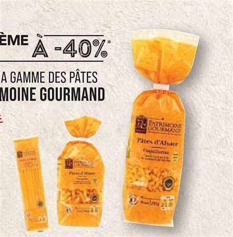 Promo La Gamme Des P Tes Patrimoine Gourmand Chez Match