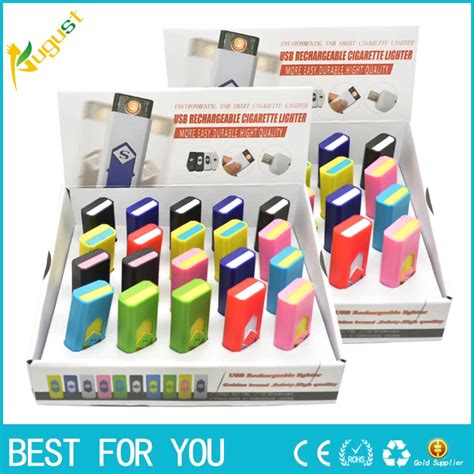 200pcs Lot Portable USB Lighter Electronic Rechargeable Flameless Cigar