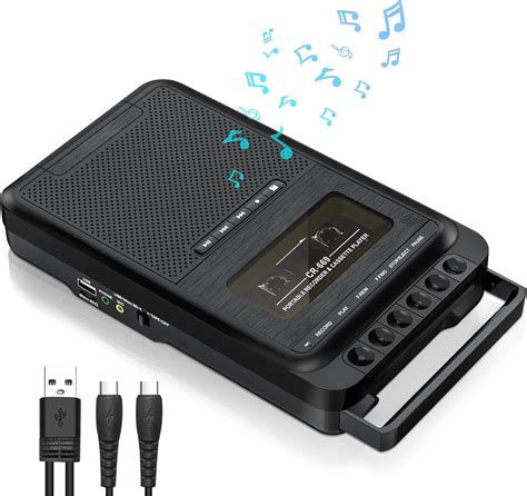 Convertidor De Grabador De Cassette Graba A Cassettes Tarjeta USB SD A