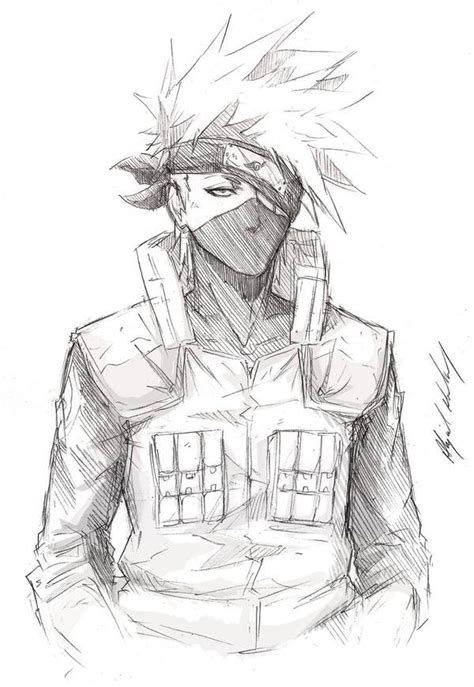 Yo By Abz J Harding Kakashi Hatake Naruto Sketch Kakashi