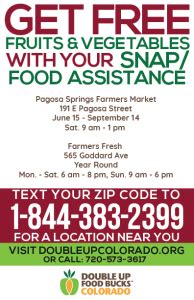 Pagosa Farmers Market Southwest Organization For Sustainability