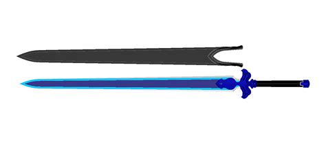 3d File Night Sky Sao Sword Sword Art Online Matching Scabbard