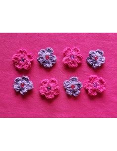 Lot de 6 appliques au crochet en forme de trèfles pour décoration tout