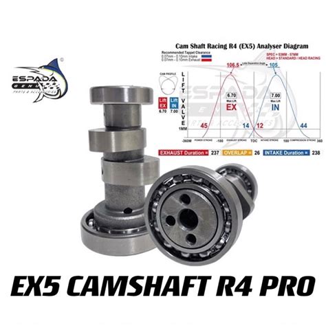 ESPADA RACING CAMSHAFT CAM EX5 DREAM EX5 HI POWER WAVE100 R4 PRO