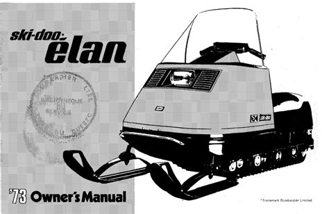 BOMBARDIER SKI-DOO ELAN 1973 OWNER'S MANUAL Pdf Download | ManualsLib