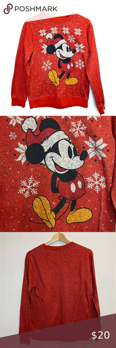 MICKEY MOUSE Christmas Sweater | Minnie mouse sweater, Disney sweaters ...