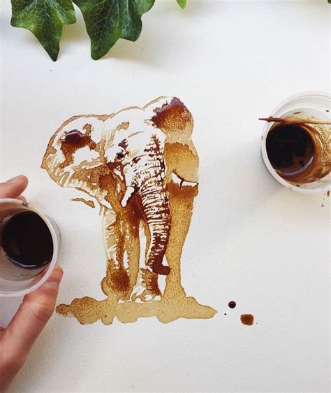 Coffee And Tea Turned Into Beautiful Art Food Art Drawing Challenge