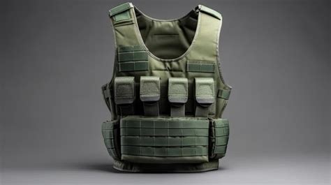 Premium AI Image Army Bulletproof Vest Isolated On White Background