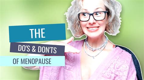 Menopause Monday The Do S And Don Ts Of Menopause YouTube