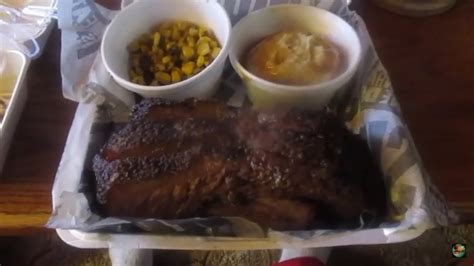 Smokey Bones Texas Style Beef Brisket Platter With Fire Roasted Corn And Mashed Potatoes And Brown