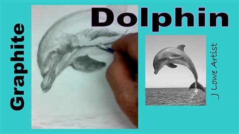 How To Draw A Dolphin Jumping Out Of Water Step By Step Youtube