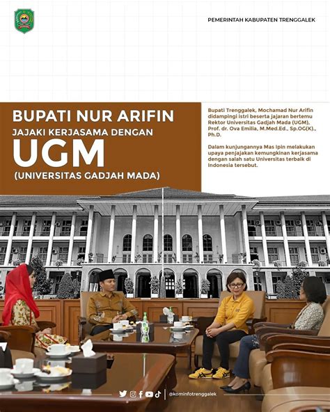 Pemkab Trenggalek Jajaki Kerjasama Dengan Universitas Gadjah Mada