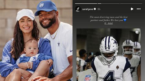 Dak Prescotts Girlfriend Sarah Jane Has Her Say After Qb Agrees To 240000000 Contract Extension