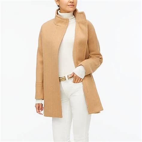 J Crew Jackets And Coats J Crew Tan Wool City Coat Poshmark