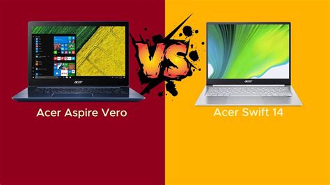 Sustainability Refined Acer Aspire Vero Vs Acer Swift 14 YouTube