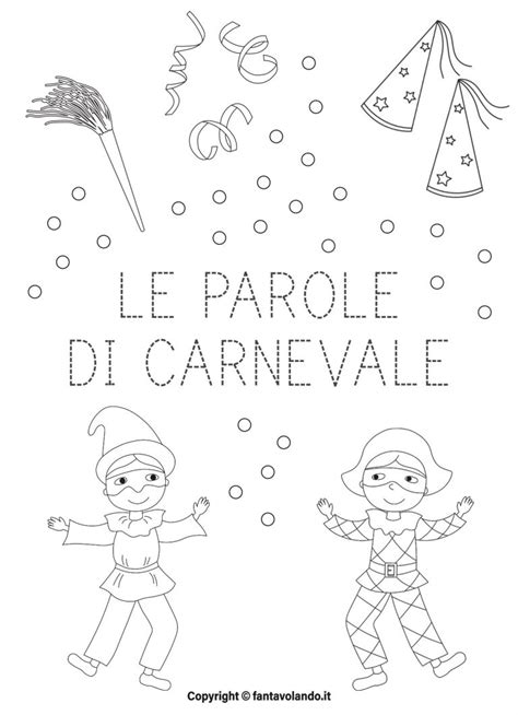 Schede Didattiche Di Italiano Le Parole Di Carnevale Fantavolando