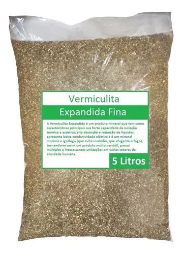 Vermiculita Expandida Fina Pacote De Litros