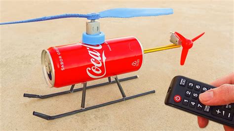 Construyo Un Helicoptero Casero Con Una Coca Cola Youtube