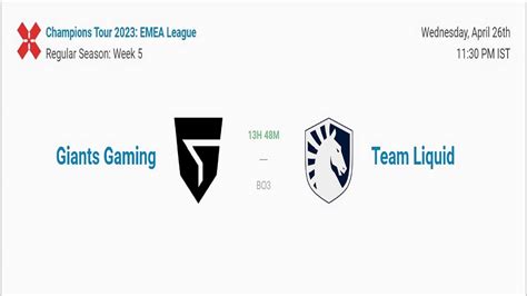 Valorant Emea League Showdown Team Liquid Vs Giants Gaming Where To