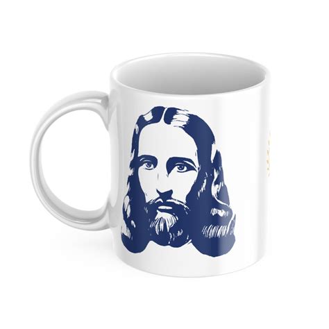 Caneca Jesus o Cristo Ecumênico c logo da Religião de Deus do