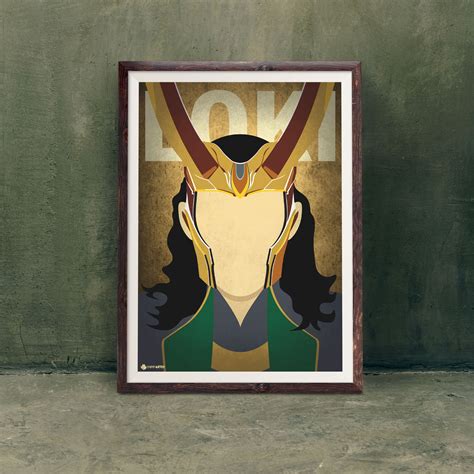 Loki Minimalist Poster Loki Wall Art Printable Loki Marvel Etsy