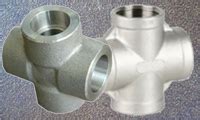 Forged Threaded Equal Unequal Cross Stainless Steel Threaded Equal