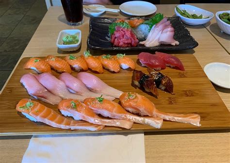 This Salmon Belly Nigiri Is HUGE Dining And Cooking