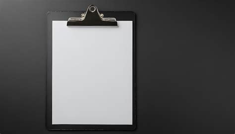 Premium Photo Black Clipboard With Blank White Sheet Of Paper