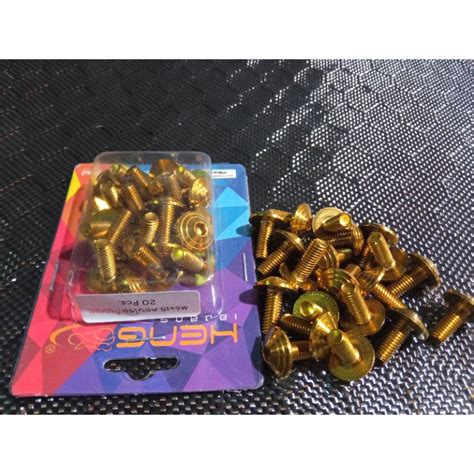 Jual Baut Probolt X Drat Gold Model Payung Original Heng Thailand