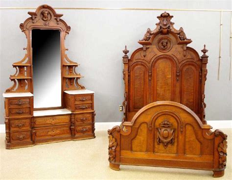 Victorian Renaissance Revival bedroom set