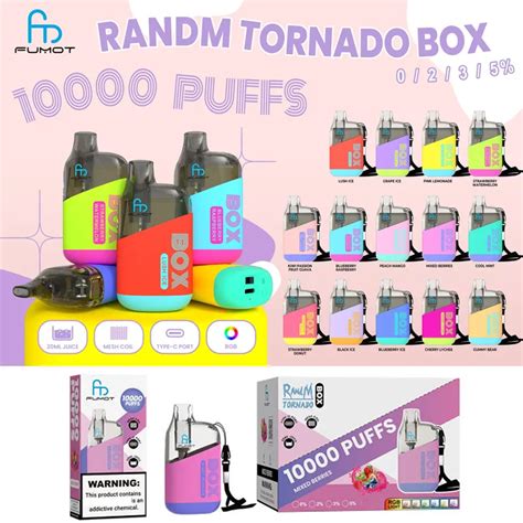 Authentische Fumot Randm Tornado Box Einweg E Zigarette Z Ge Vape