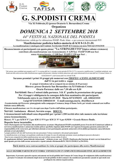 ASD Le Salamelle CALENDARIO