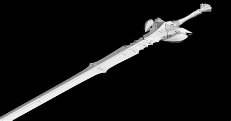 Genshin Impact the black sword 3D model 3D printable | CGTrader