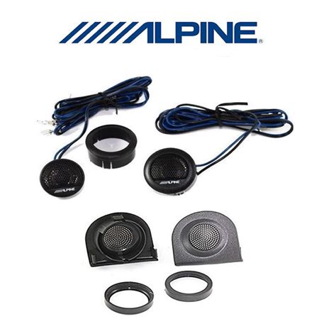 Alpine SXE-1006TW Coppia tweeter + supporti griglie FIAT panda