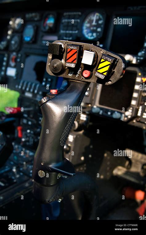 Helicopter cockpit Stock Photo - Alamy