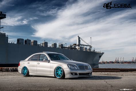 Mercedes E Class Couldnt Get More Stylish Silver And Lowered Boasting Aftermarket Parts