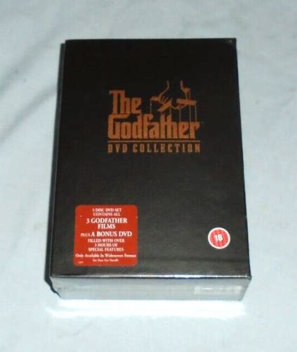 The Godfather Trilogy 5 Disc Box Set DVD Bonus Disks Marlon Brando Al